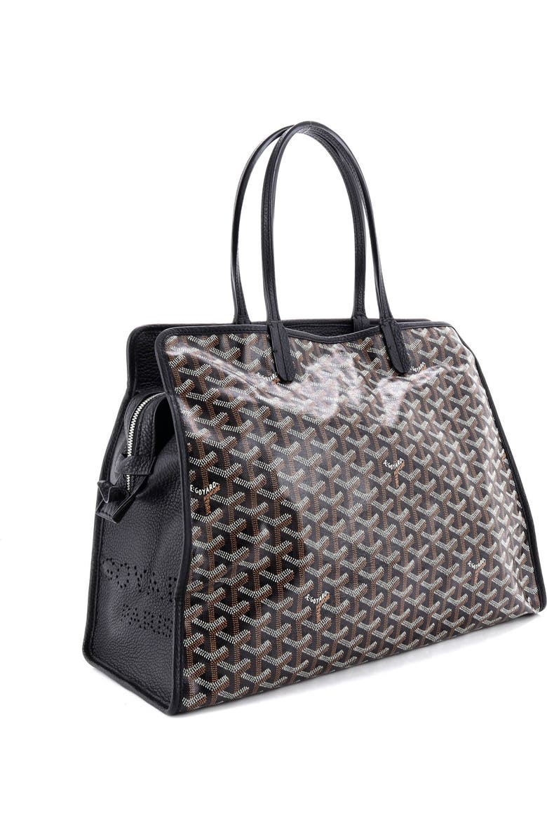 Pre-Owned Goyard Hardy Pet Carrier Coated Canvas PM, Alternate, color, Black