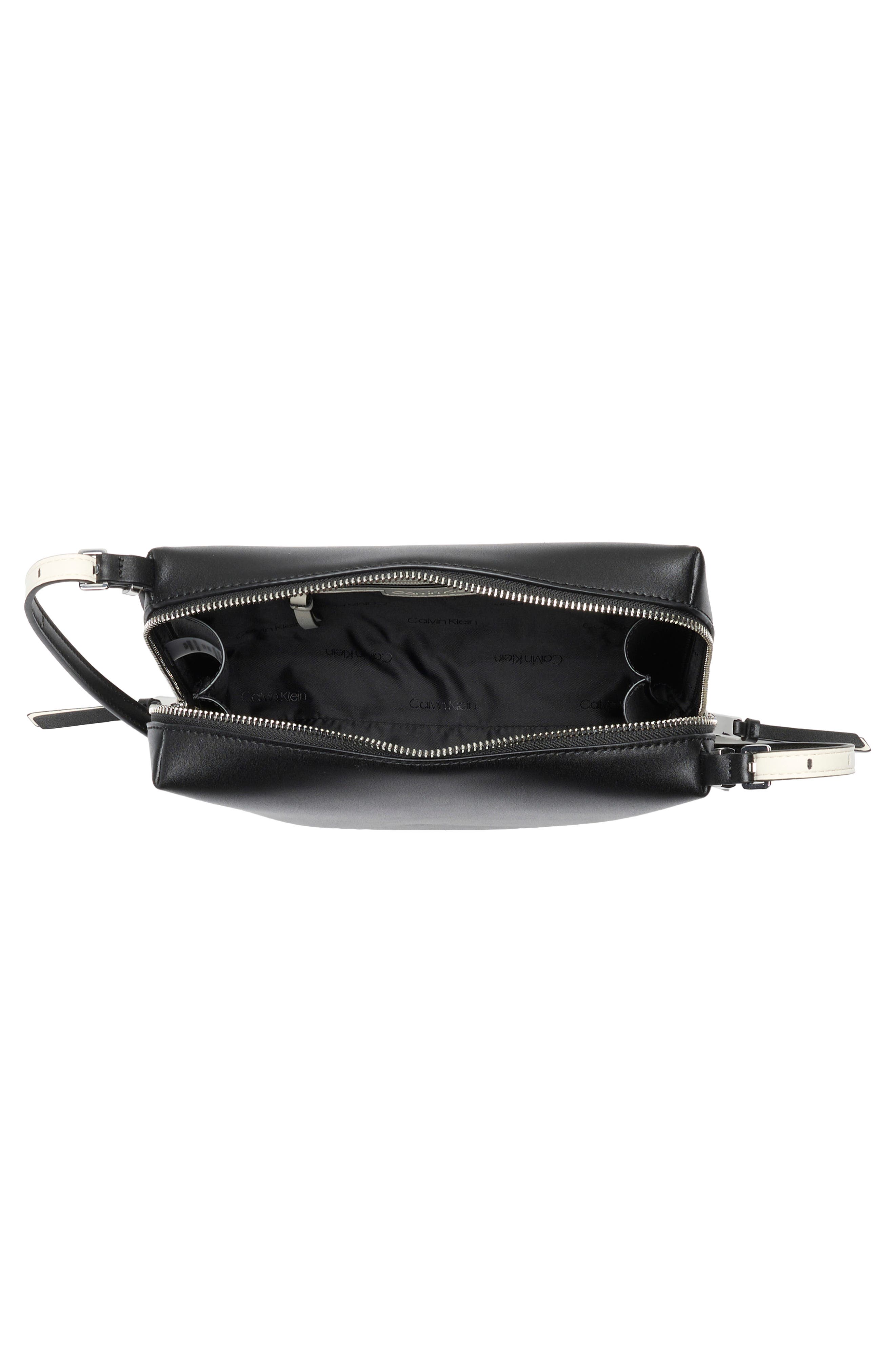 Calvin Klein Lowne Crossbody Bag, Alternate, color, Black White