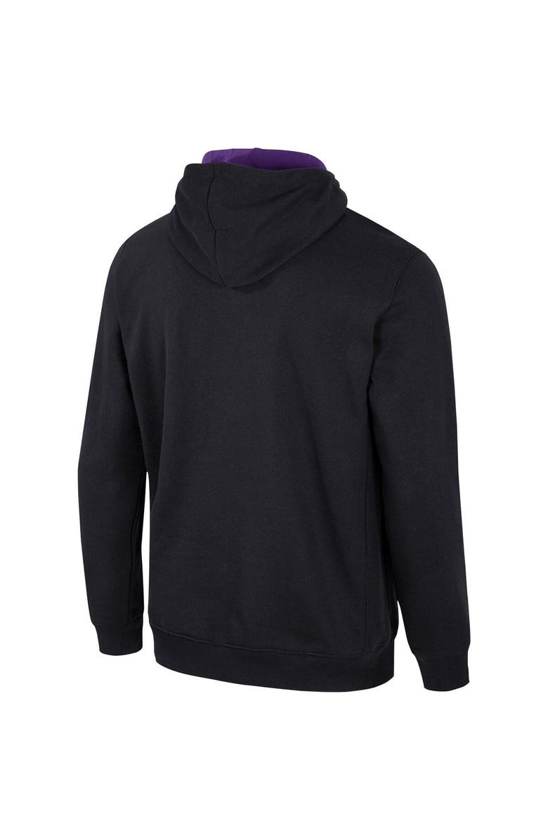 COLOSSEUM Men's Colosseum Black TCU Horned Frogs Half-Zip Hoodie, Alternate, color, Black