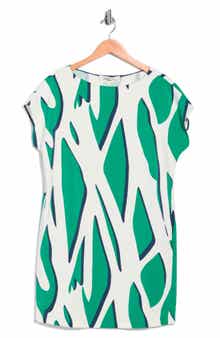 DVF Cora Cap Sleeve Shift Dress