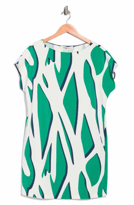 DVF Cora Cap Sleeve Shift Dress