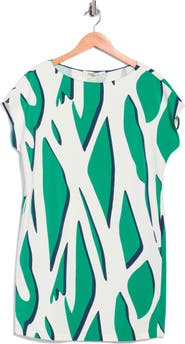DVF Cora Cap Sleeve Shift Dress