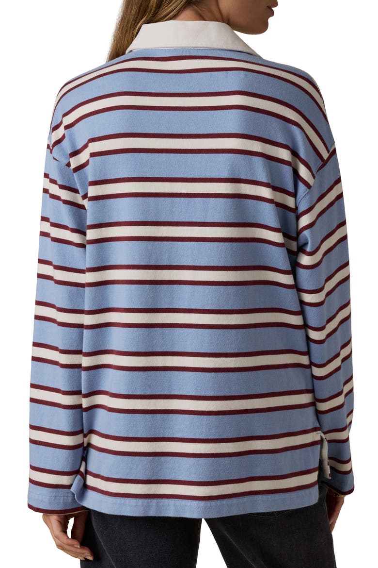 Hometown Rugby Top, Alternate, color, FROST TRAIL STRIPE