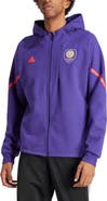 adidas Men's adidas Purple Orlando City SC 2024 Anthem Travel Raglan Sleeve Full-Zip Jacket