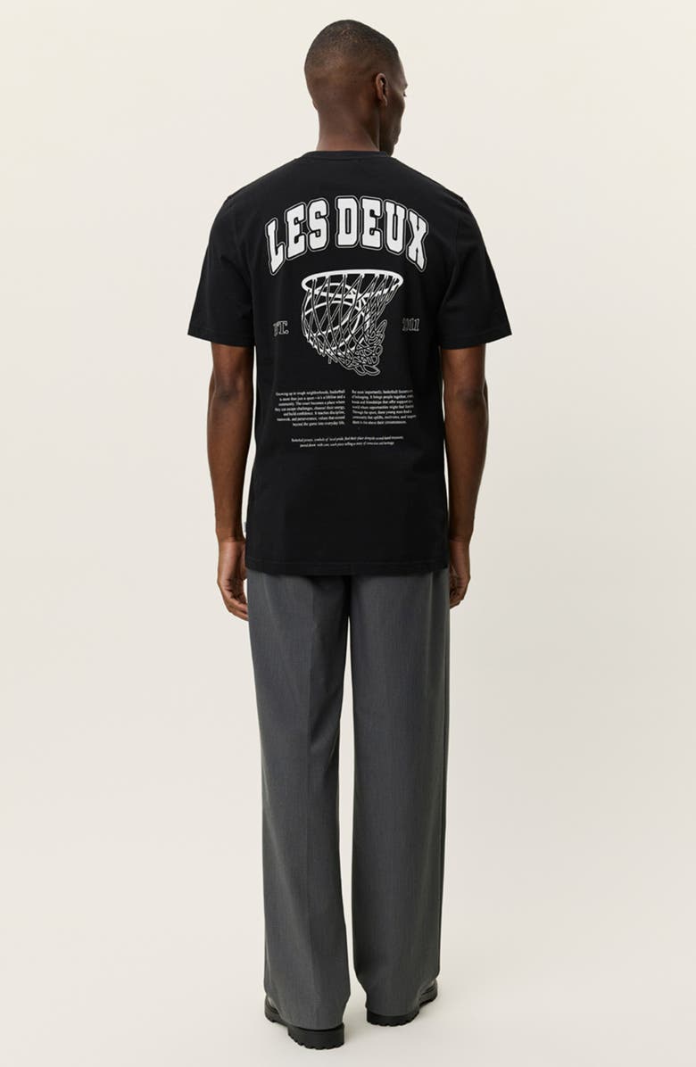 Les Deux Brady Hoop Graphic T-Shirt, Alternate, color, Black
