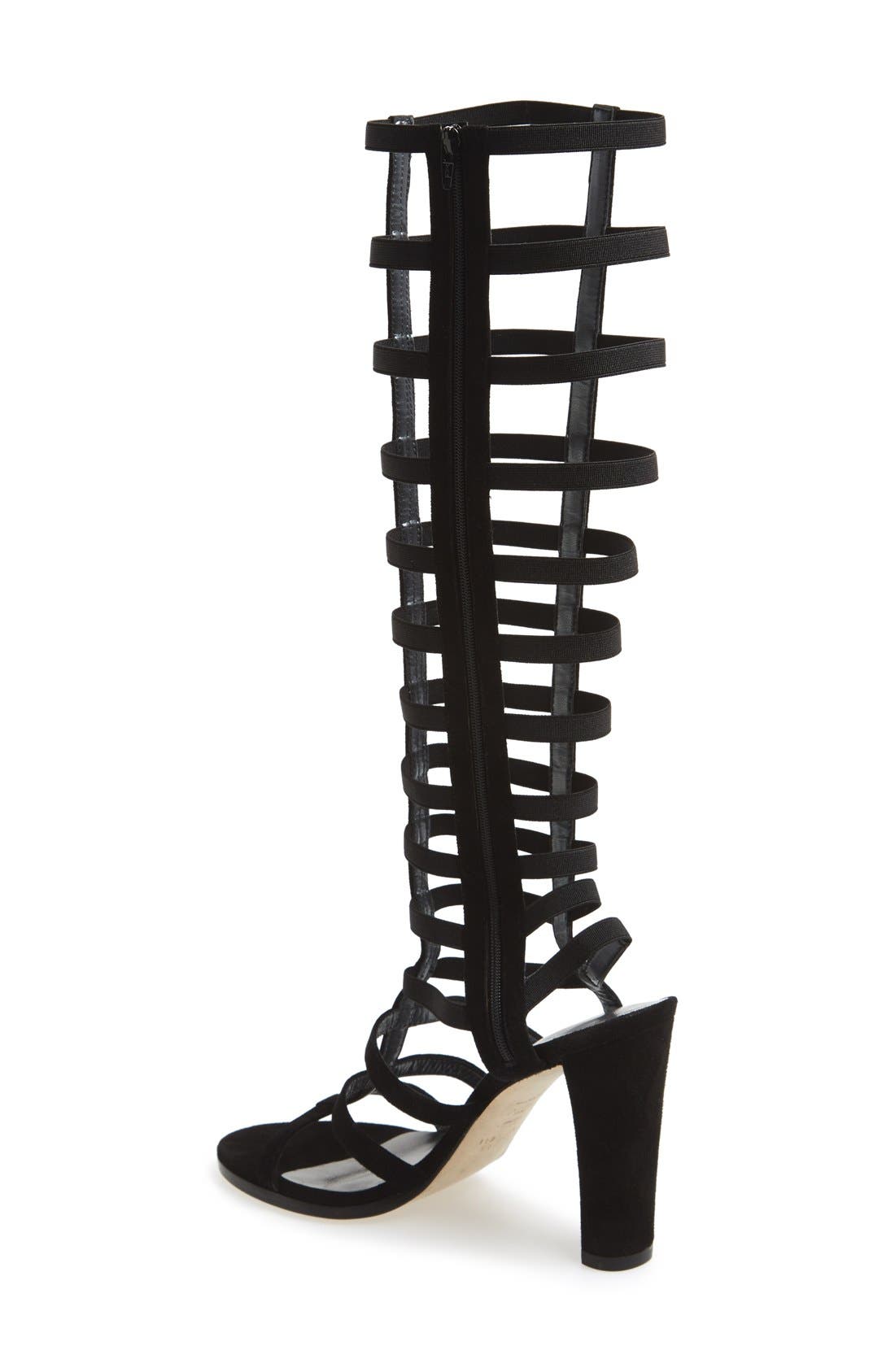Stuart Weitzman 'Cagedup' Gladiator Sandal, Alternate, color, 