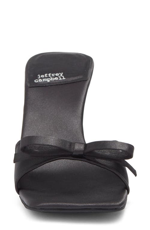 Jeffrey Campbell Sweet On U Kitten Heel Slide Sandal In Black