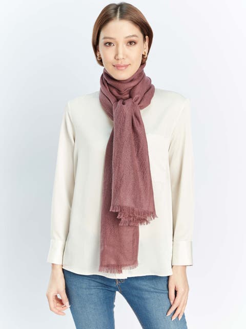 Lightweight Cashmere Woven Scarf