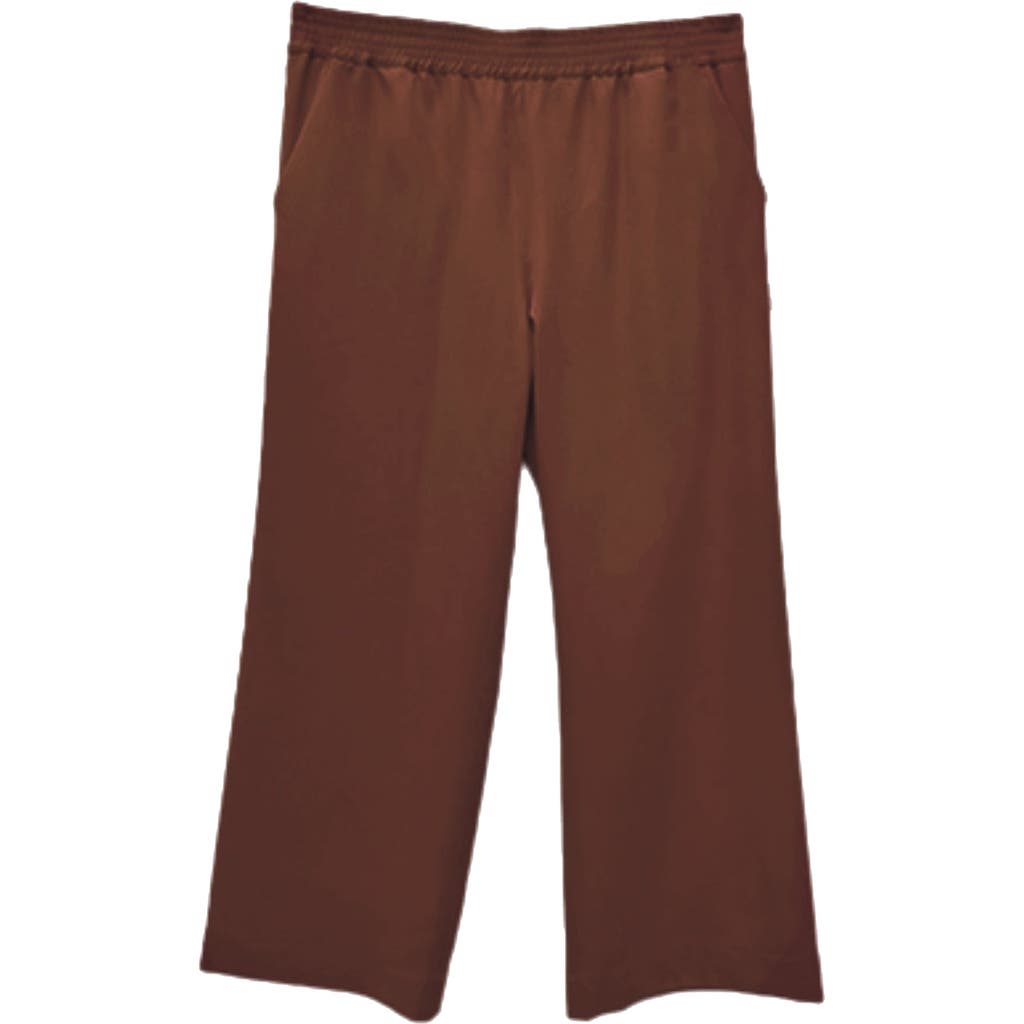Baacal Riley Wide Pajama Style Pant In Brown