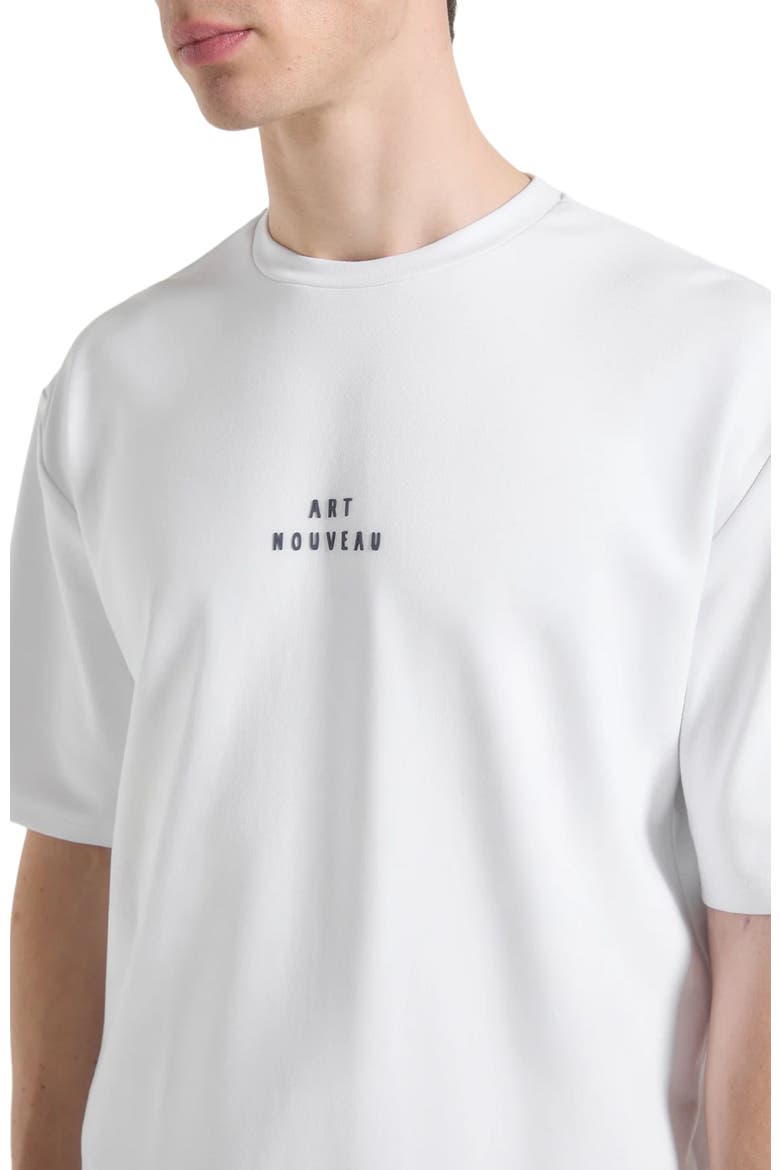 Art Nouveau Cotton T-Shirt, Alternate, color, White