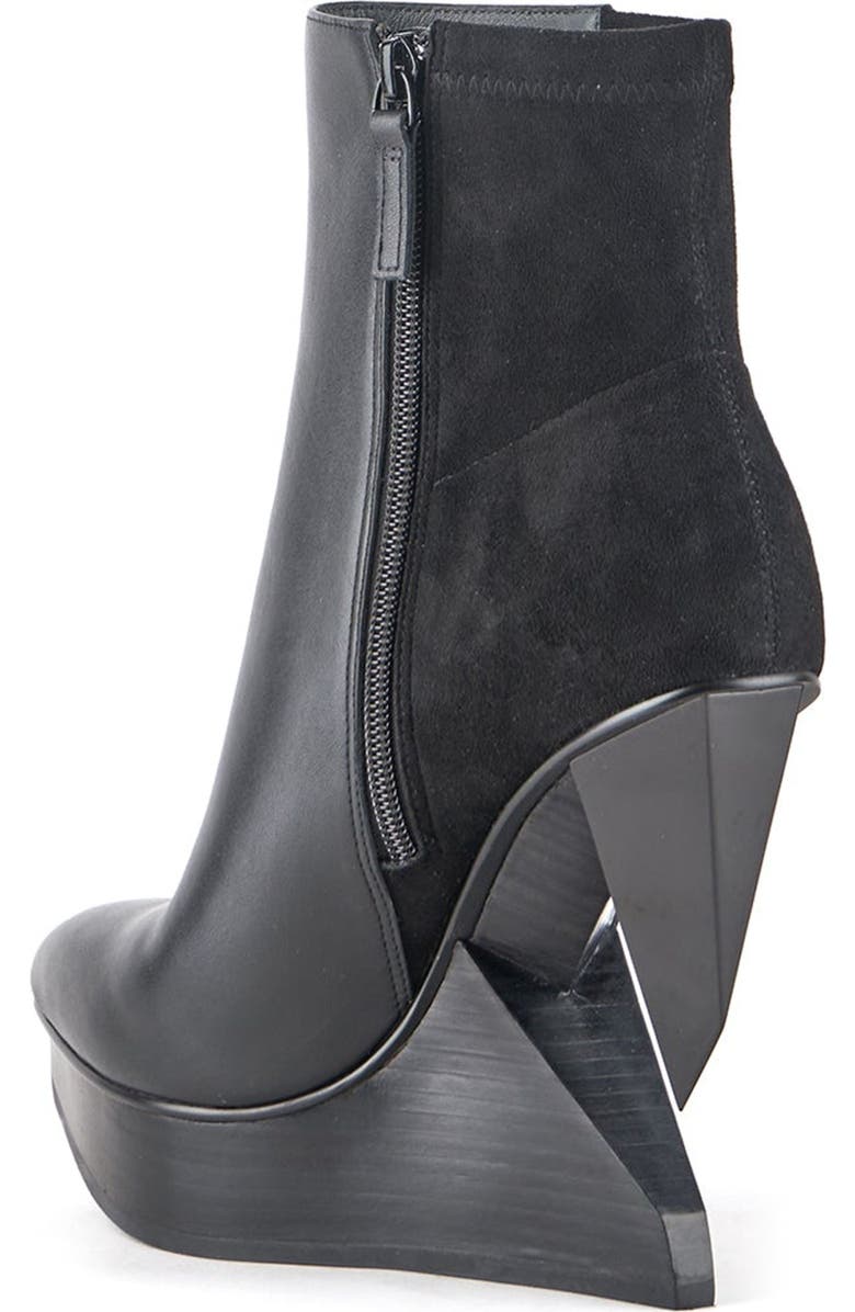 United Nude Edge Platform Bootie, Alternate, color, Black