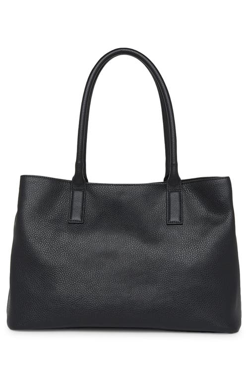 Lk Bennett Lillian Leather Tote In Black