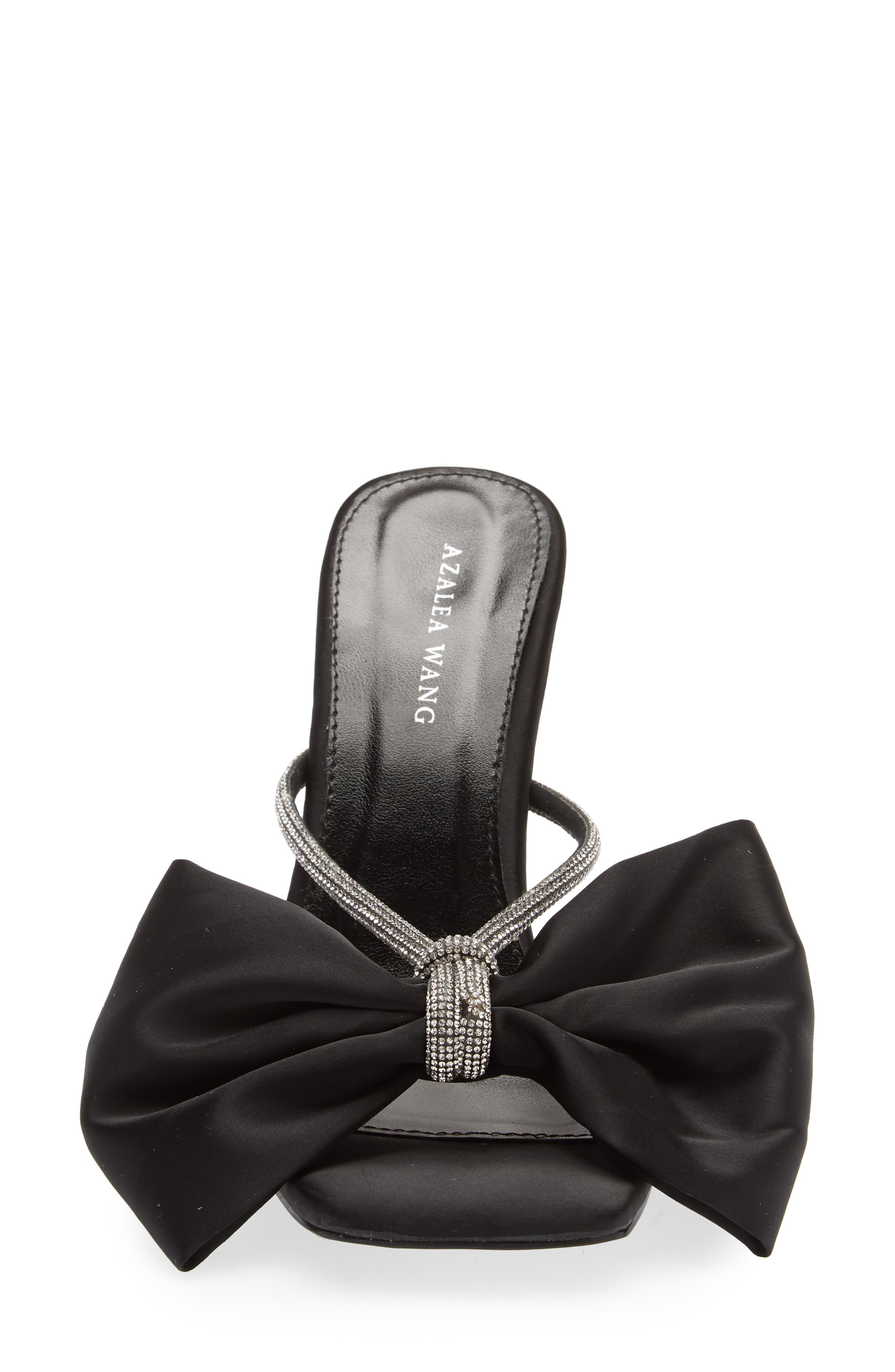 AZALEA WANG Tatum Bow Slide Sandal, Alternate, color, 