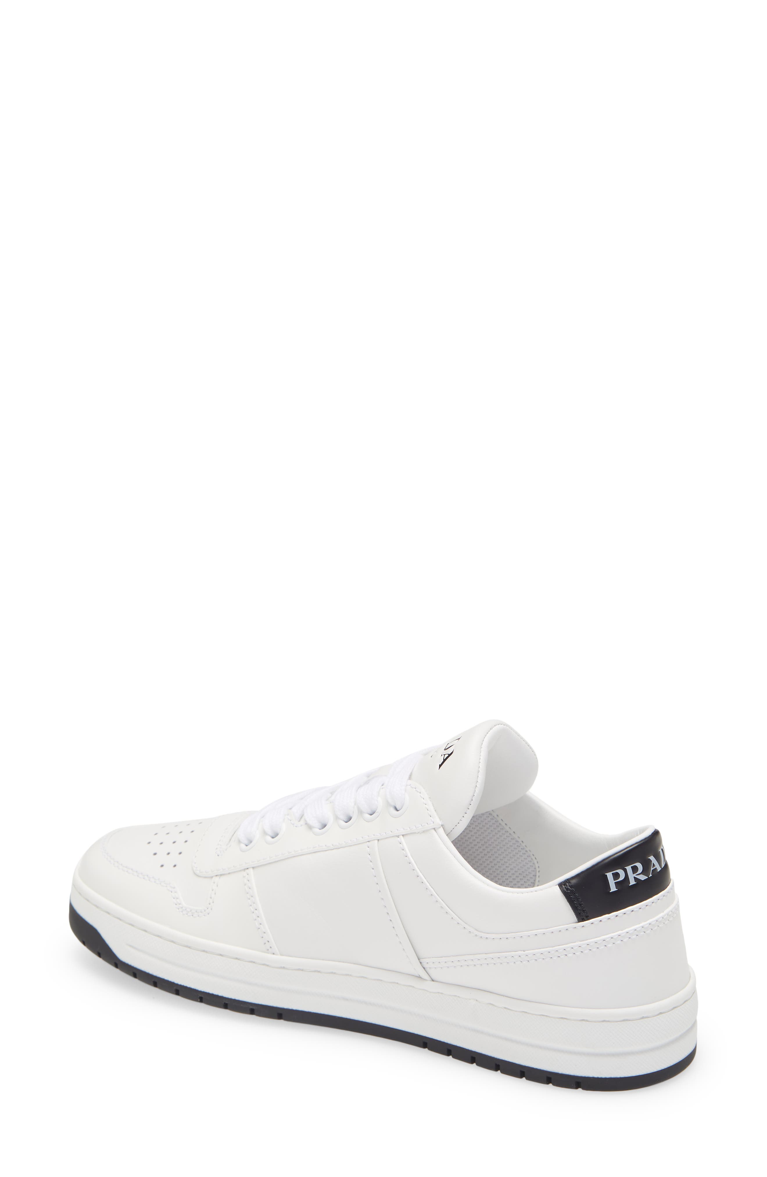 Prada Logo Low Top Sneaker, Alternate, color, 