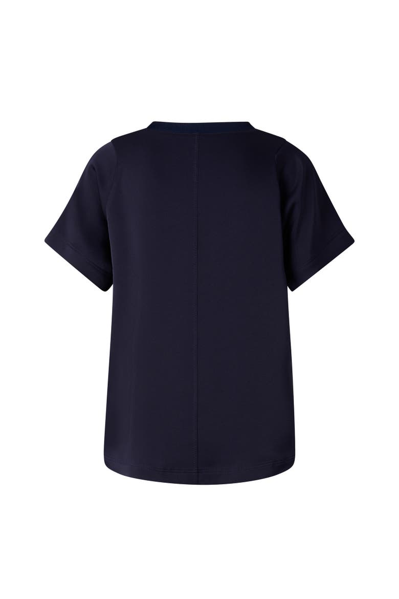 Dakota Satin Shirt, Alternate, color, Navy blue