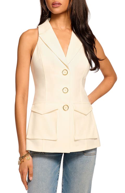 Lisa Tailored Cotton Blend Vest