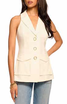 Ramy Brook Lisa Tailored Cotton Blend Vest