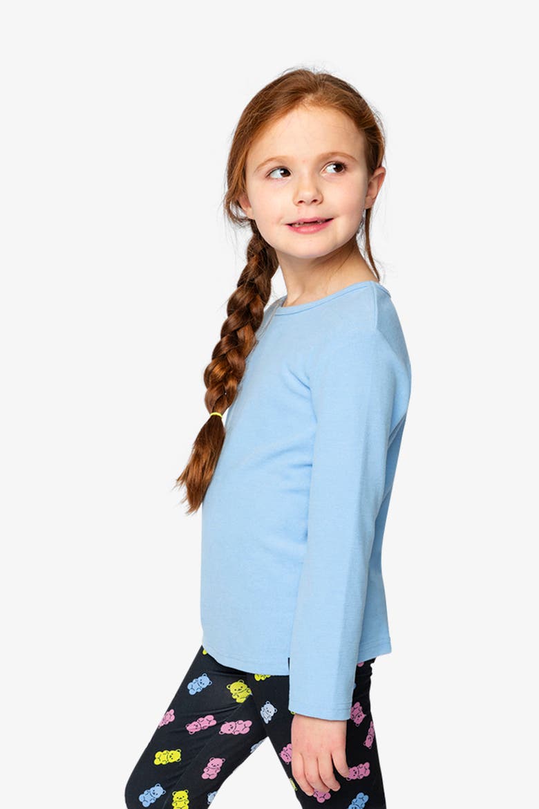 Soft Brushed Rib Mock Neck Top, Alternate, color, Pale Blue