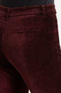PAIGE Leenah High Waist Wide Leg Velvet Trouser Jeans
