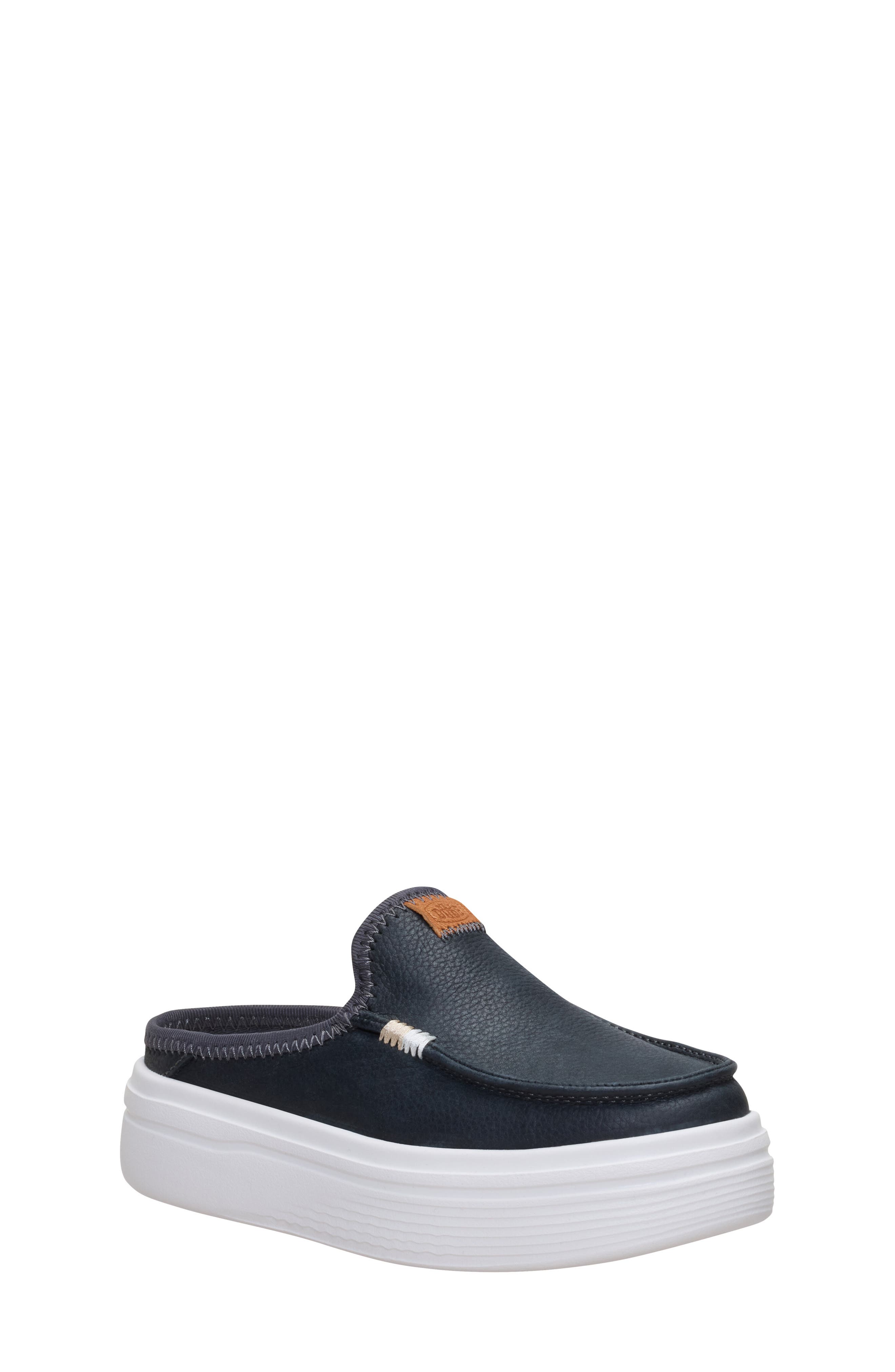 Hey Dude Kids' Austin Lift Platform Mule, Main, color, Black