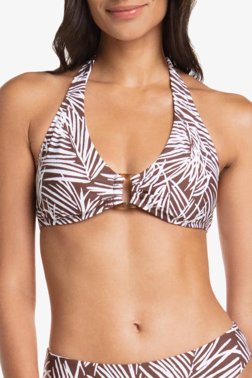 Helen Jon D/dd Tortoise Halter In Paradise Palm