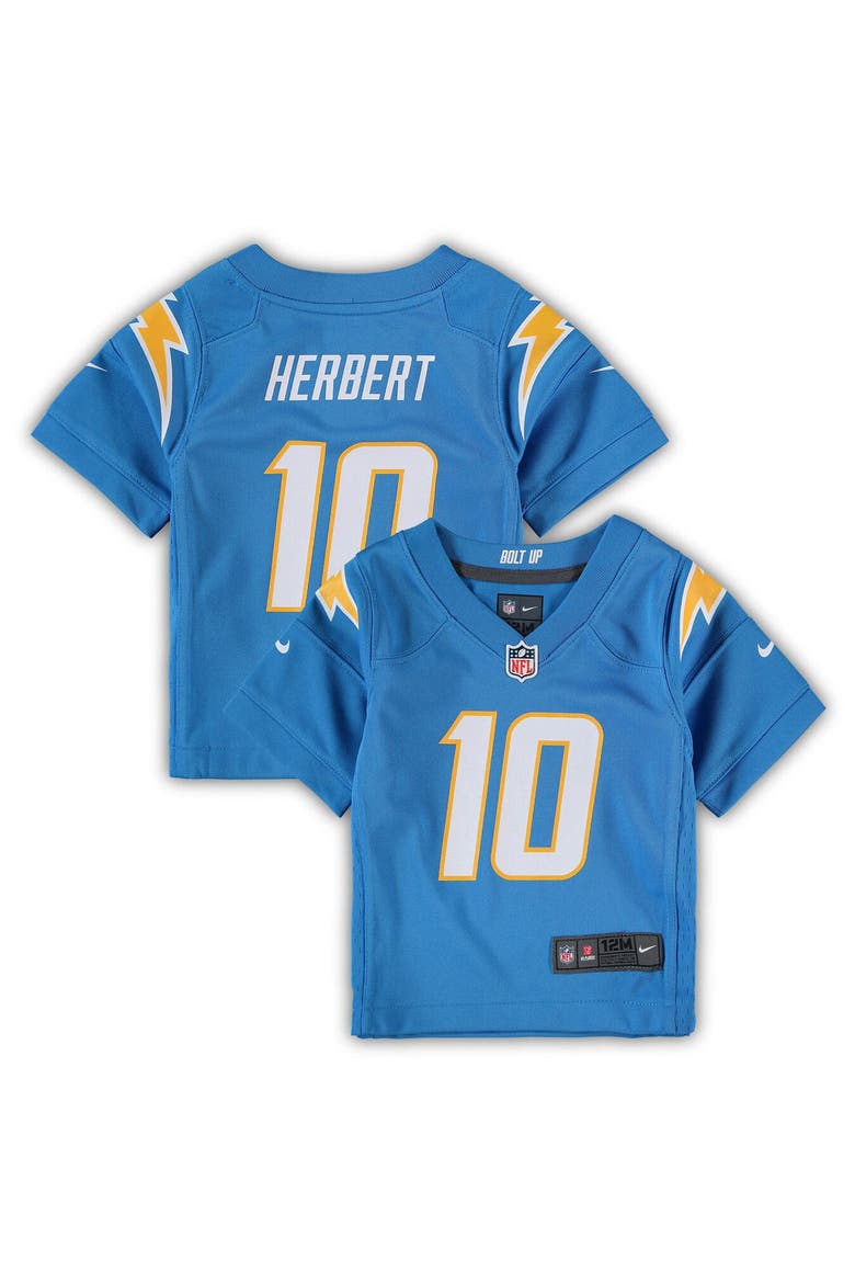 Infant Nike Justin Herbert Powder Blue Los Angeles Chargers Game Jersey, Alternate, color, POWDER BLUE