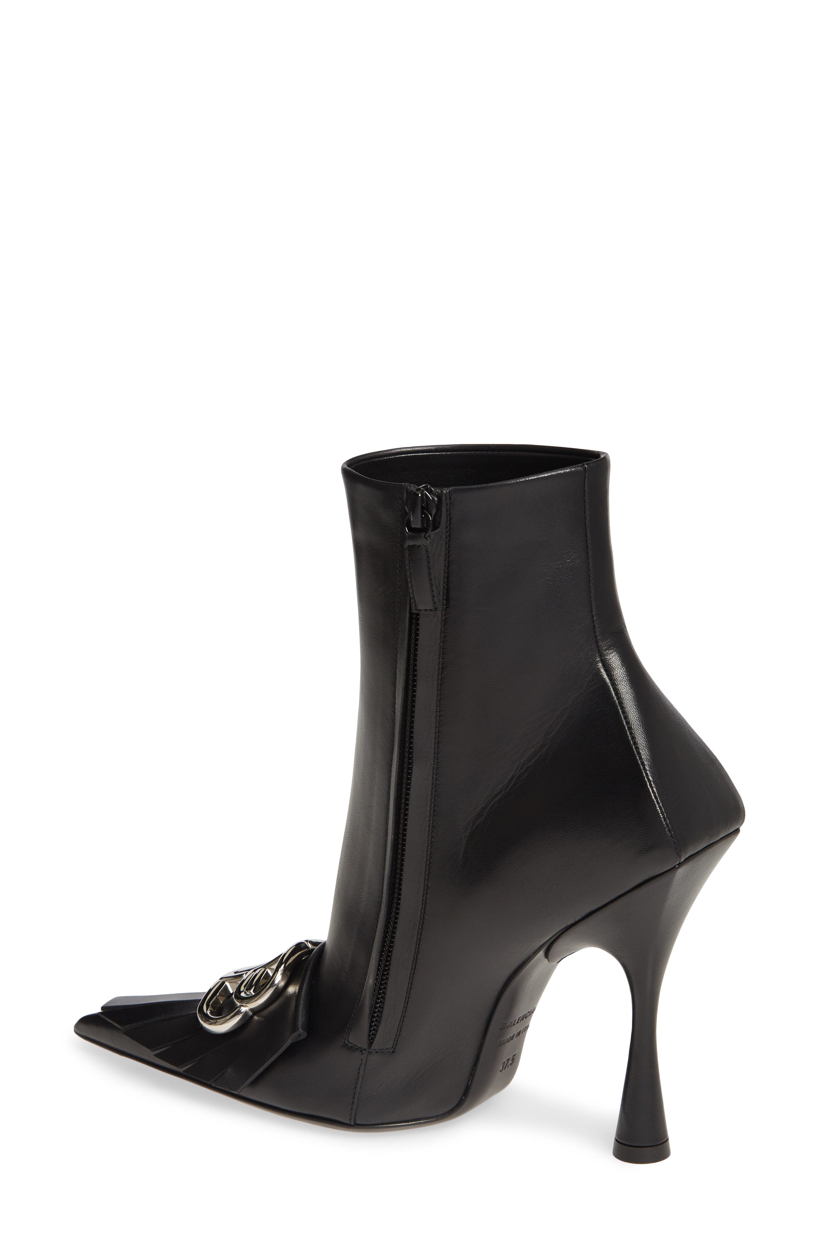 Balenciaga Fringe Knife Bootie, Alternate, color, 