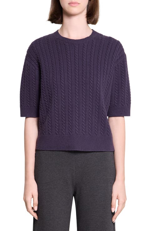 Short Sleeve Cashmere Sweater