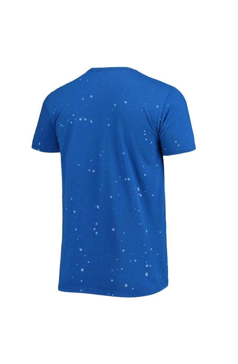 Retro Brand Men's Original Retro Brand Royal ECSU Vikings Bleach Splatter T-Shirt, Alternate, color, Royal