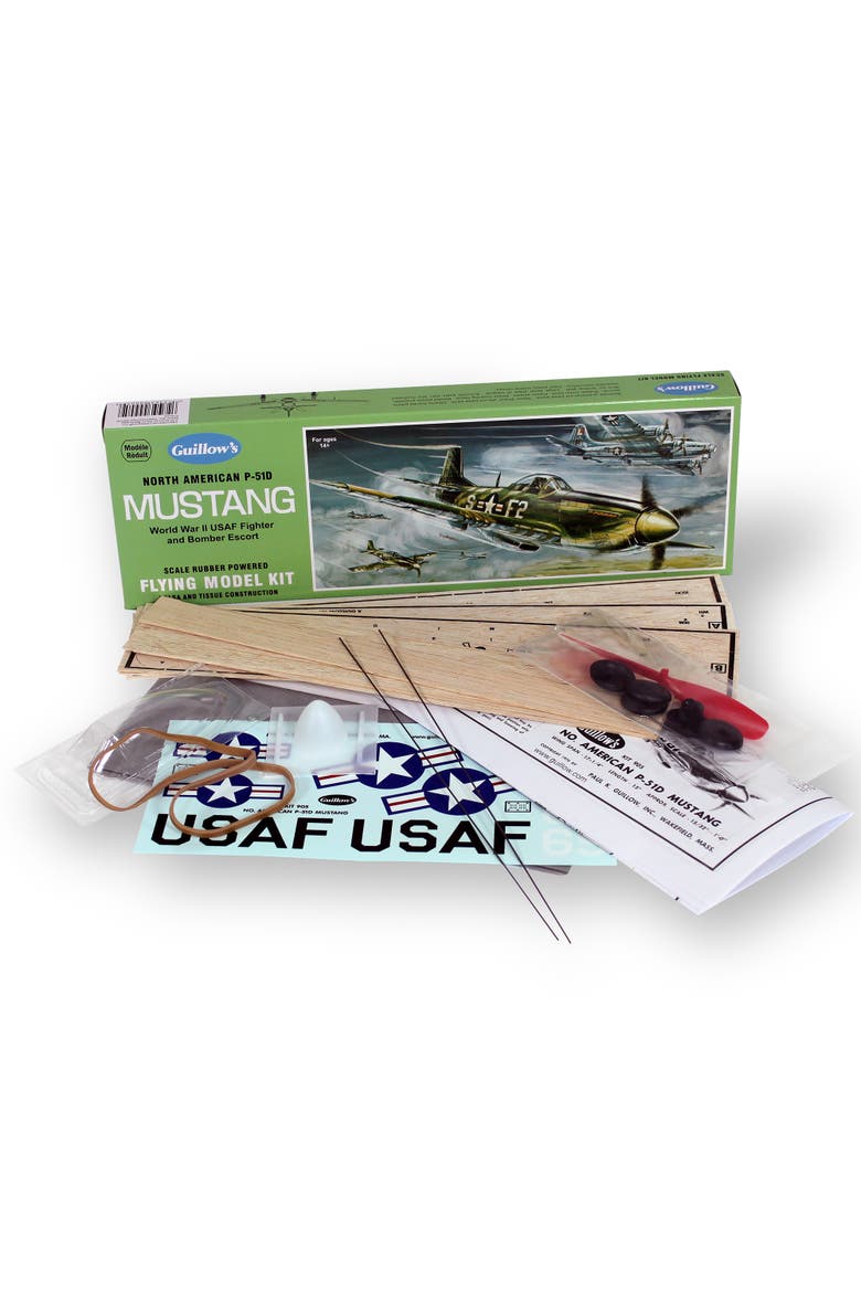 North American P-51D Mustang Flying Model Kit 905, Alternate, color, Multicolored