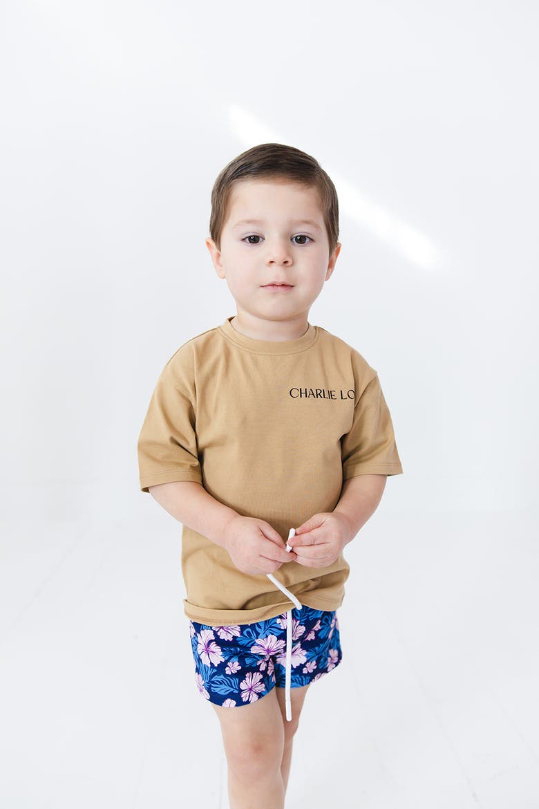 Baby Boy's Beachfront Boneyard Skater T-Shirt, Alternate, color, Beige