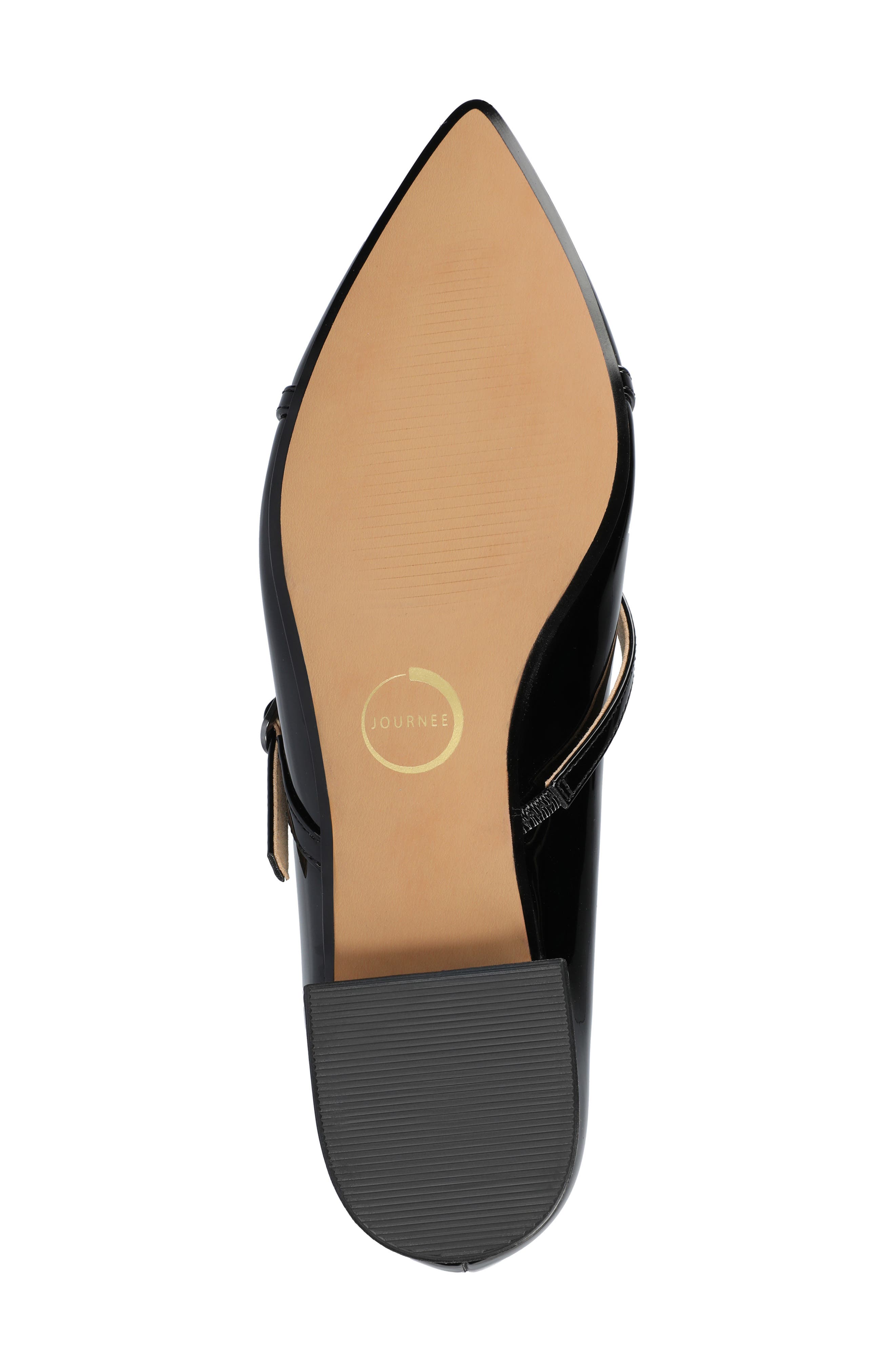 Camby Pointed Toe Flat, Alternate, color, PATENT/BLACK