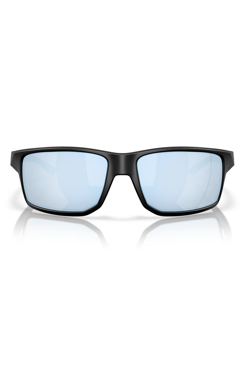 Oakley Gibston XL 62mm Rectangular Sunglasses, Main, color, Matte Black