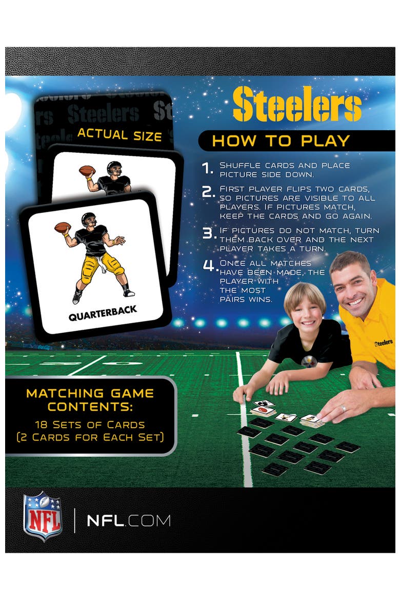 Pittsburgh Steelers Matching Game, Alternate, color, Multicolor