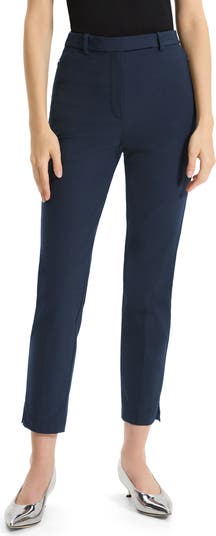 Theory Bistretch High Waist Taper Pants | Nordstromrack