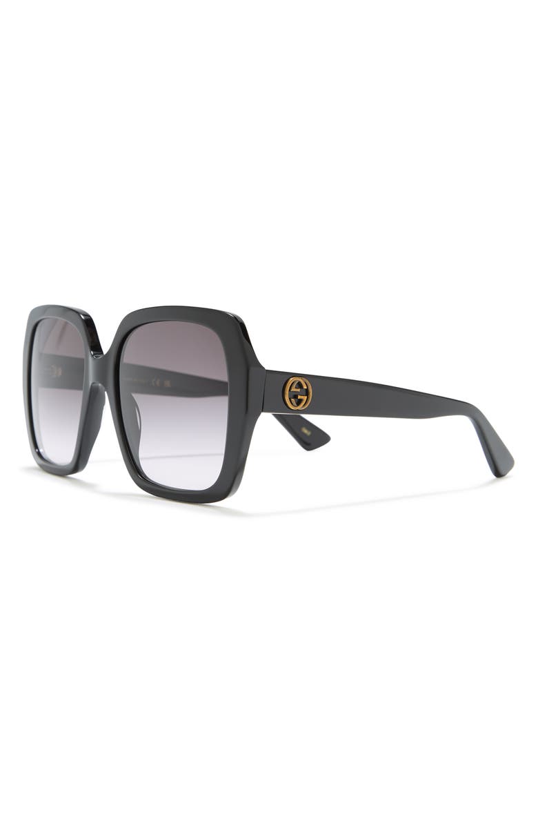 Gucci 54mm Oversized Square Sunglasses, Alternate, color,