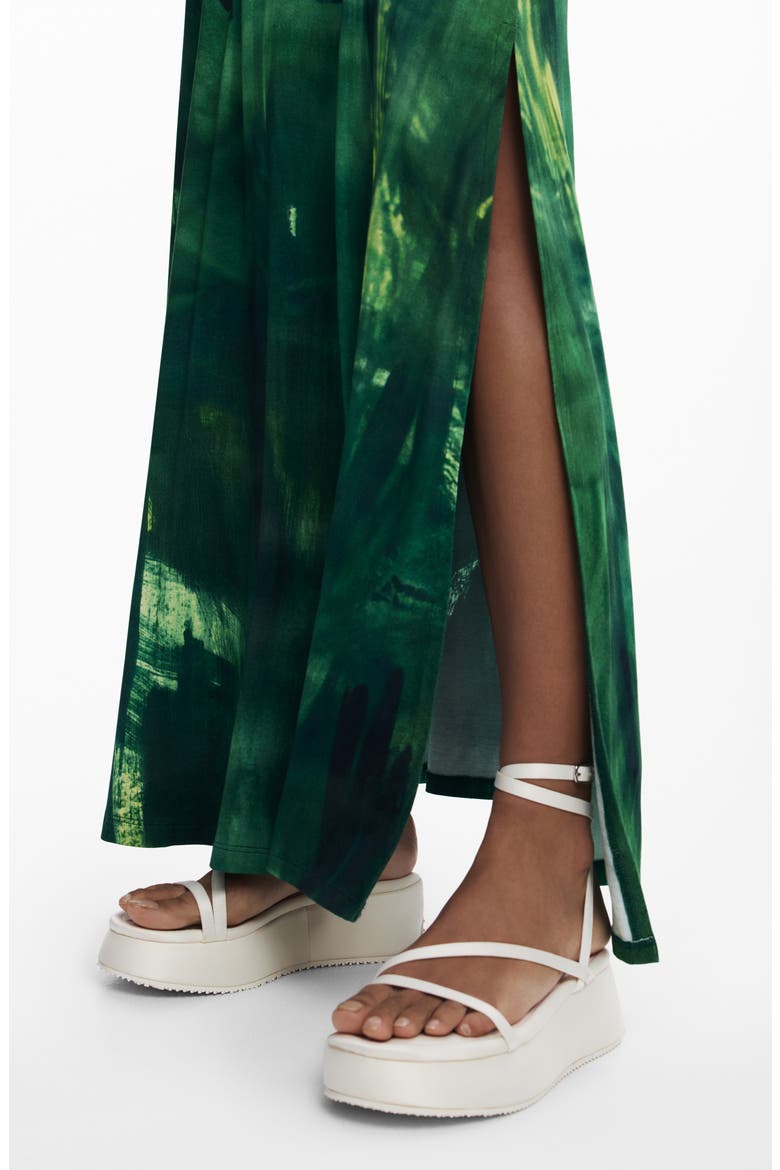 Cutout Maxi Dress, Alternate, color, GREEN
