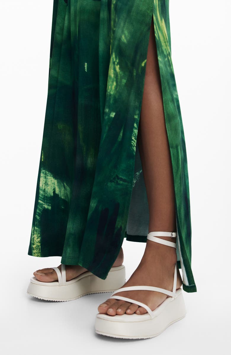 Desigual Cutout Maxi Dress, Alternate, color, 