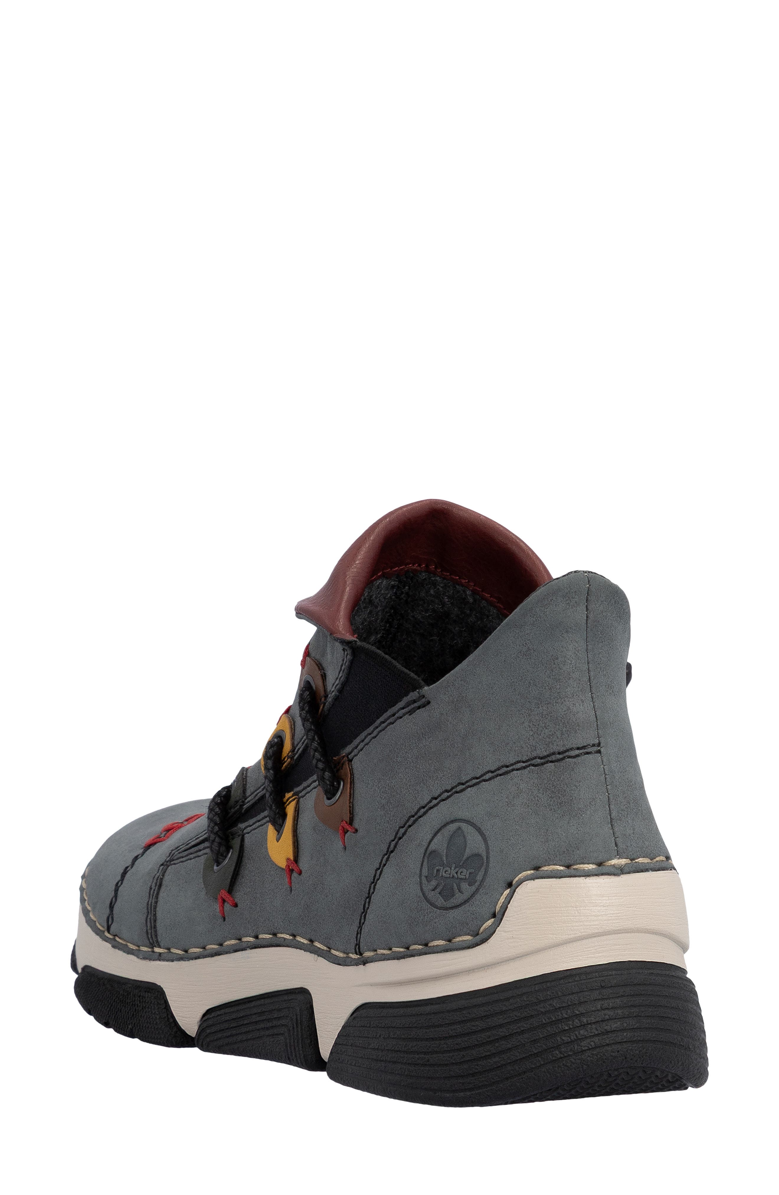Angela Sneaker, Alternate, color, JEAN/ WINE