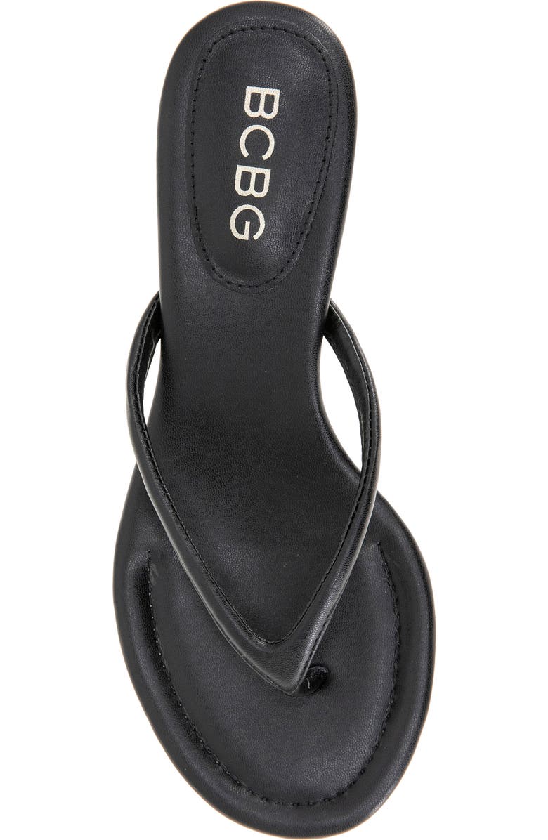 BCBGeneration Iefan Kitten Heel Thong Sandal, Alternate, color, Black