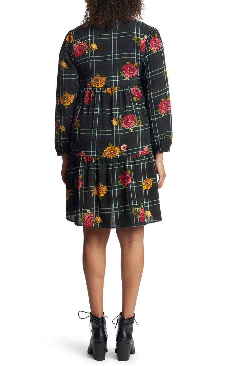 Tara Long Sleeve Maternity/Nursing Dress, Alternate, color, FLORAL PLAID