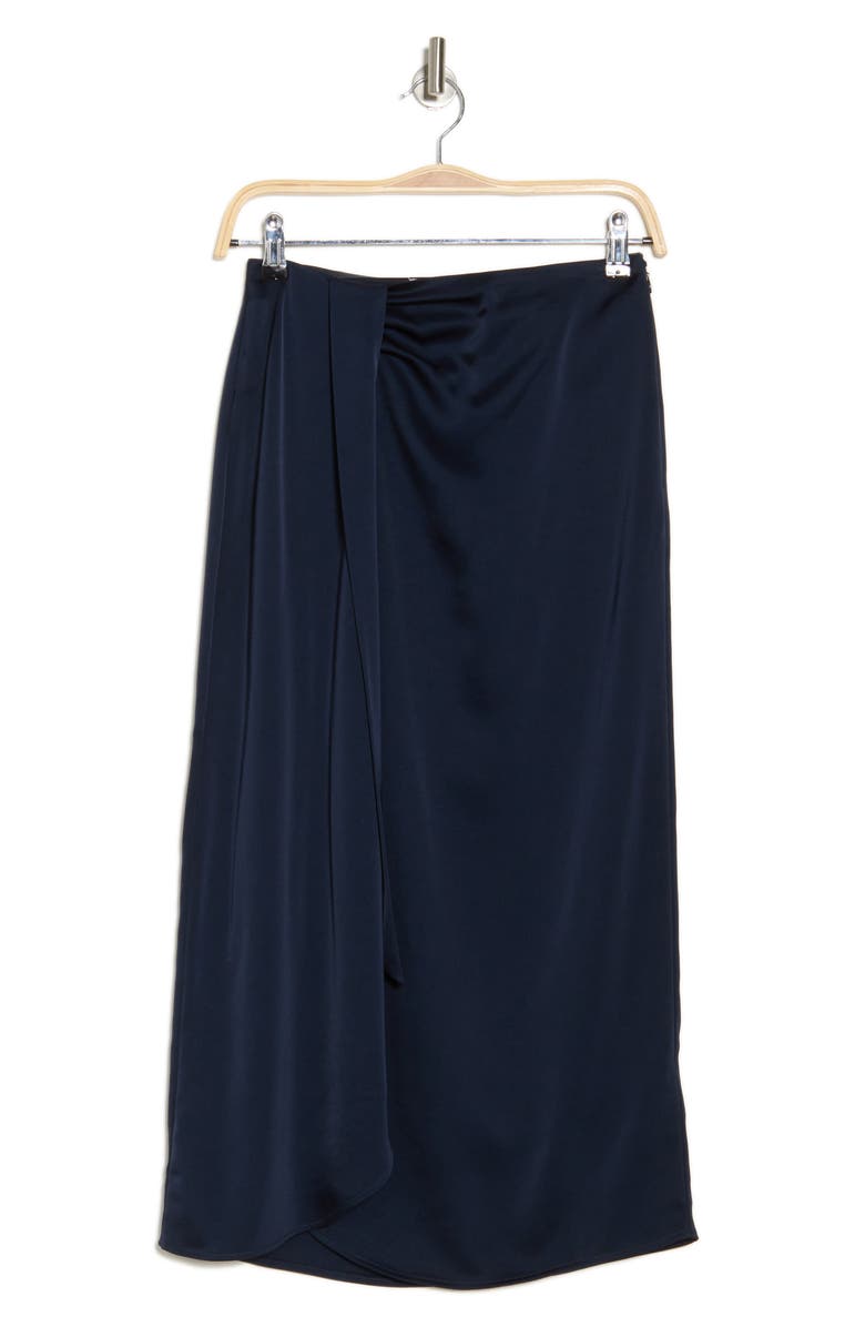 Reiss Bella Wrap Slip Skirt, Alternate, color, Navy