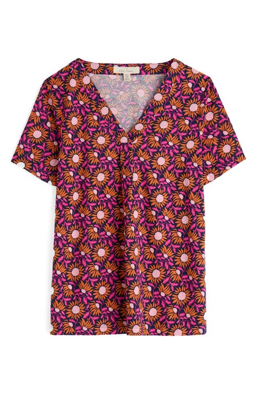 Seasalt Cornwall Barnoon Print Short Sleeve Shirt In Red