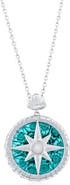 SIMONA Sterling Silver Venetian Murano Glass Pendant Necklace