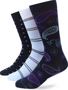 Lorenzo Uomo Assorted 3-Pack Crew Socks