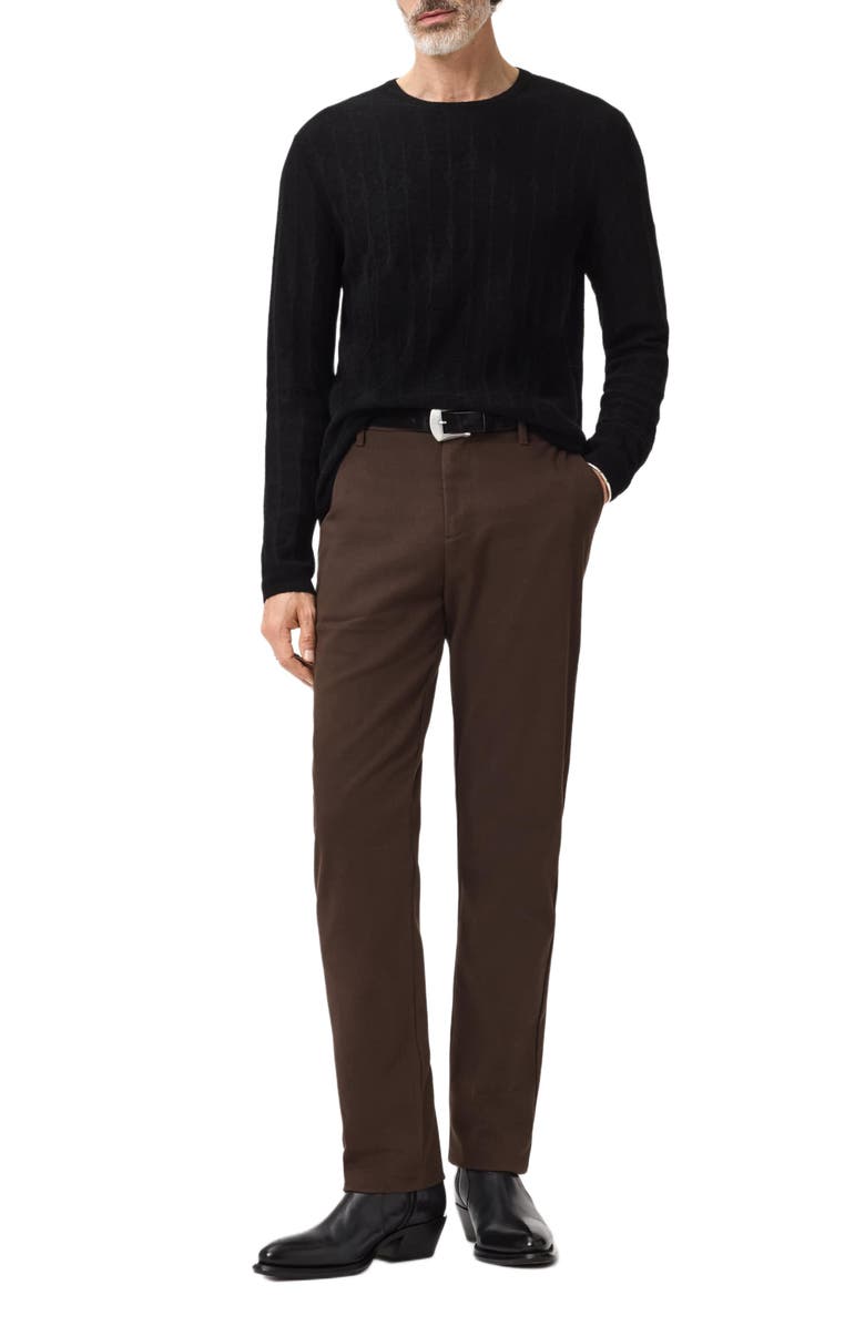 John Varvatos Baiso Crewneck Sweater, Alternate, color, Black