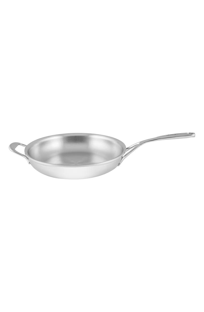 Demeyere Atlantis Proline 11-Inch Stainless Steel Fry Pan with Helper Handle, Main, color, Stainless Steel