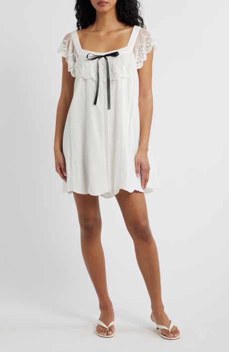 Lana Lace Trim Minidress