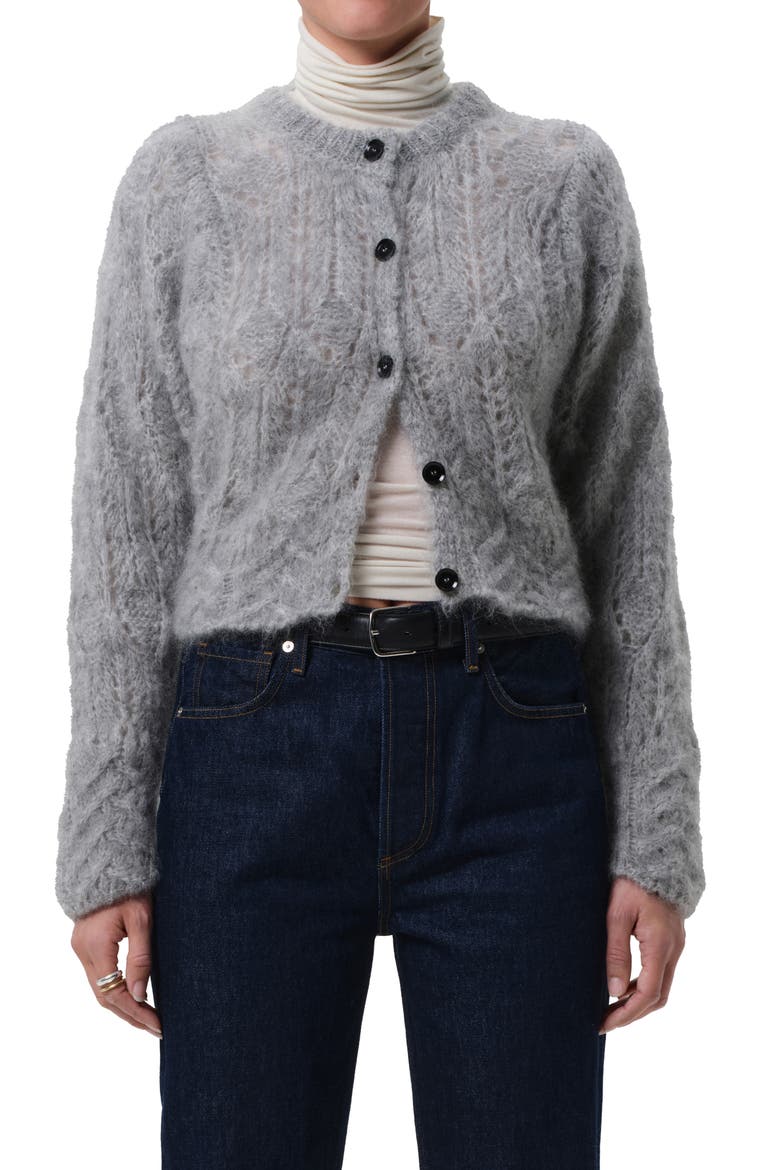 Odette Fuzzy Cardigan, Main, color, HEATHER GREY L
