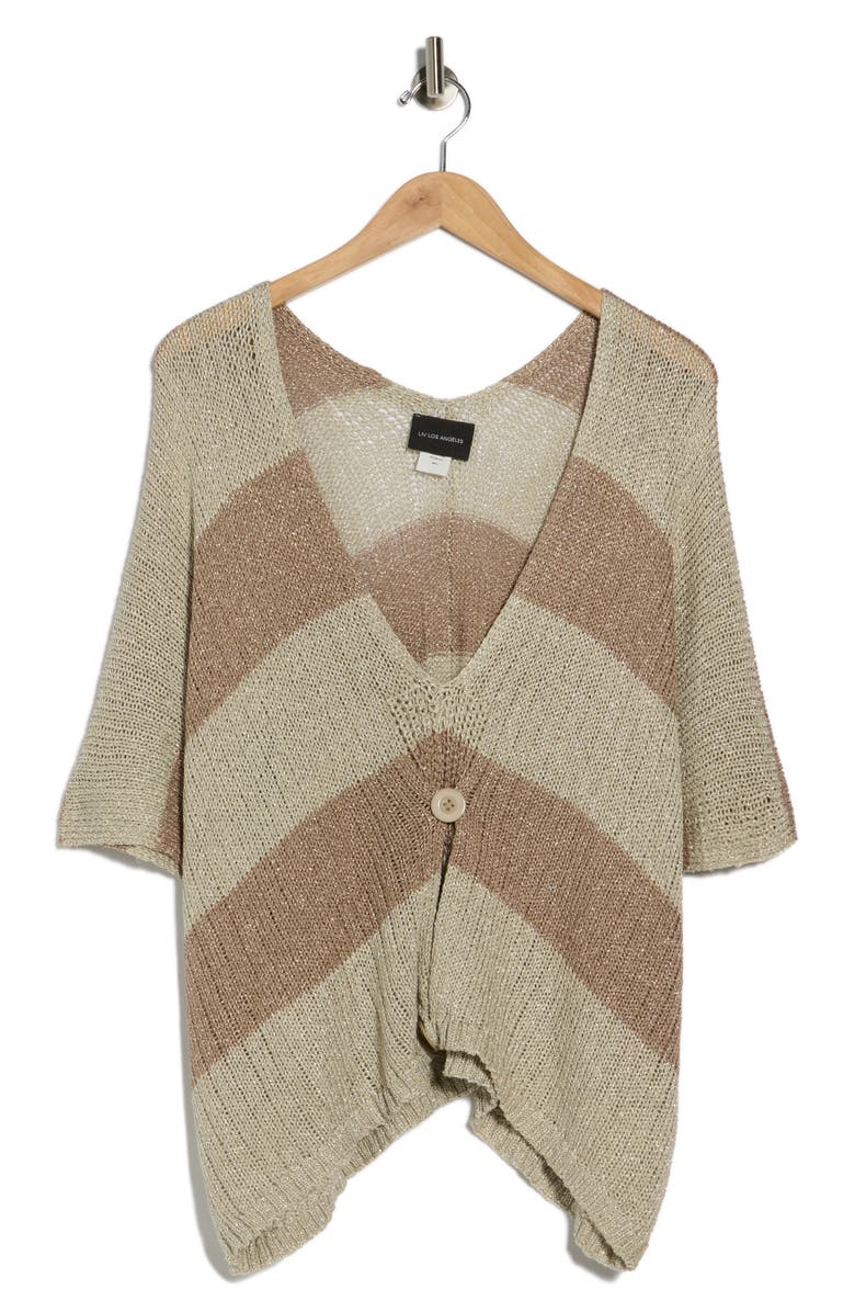 Forgotten Grace Buttoned V-Neck Tunic Top, Alternate, color, 